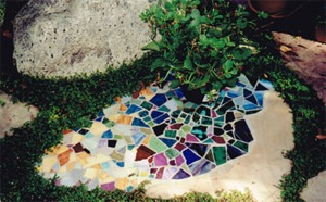 Mosaic in natural stone