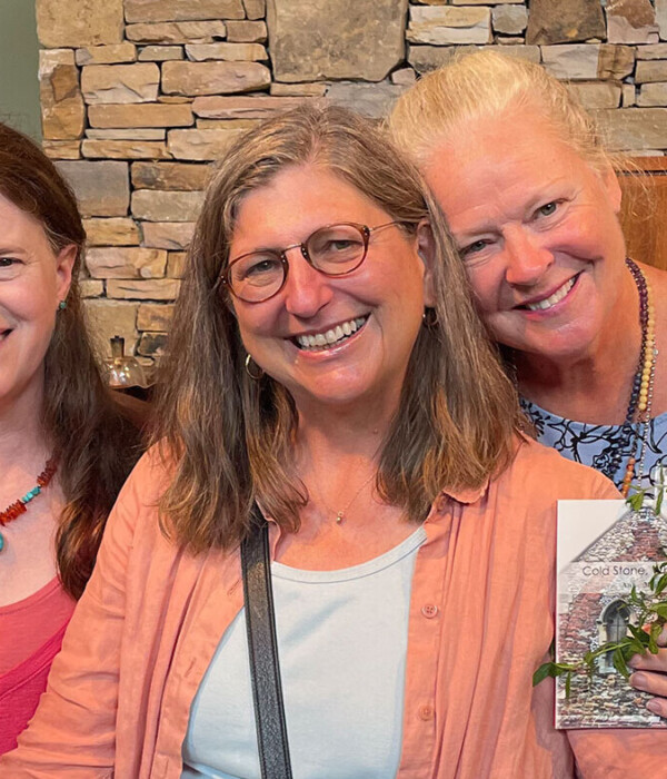 A group of women who are close friends and enjoy each other.